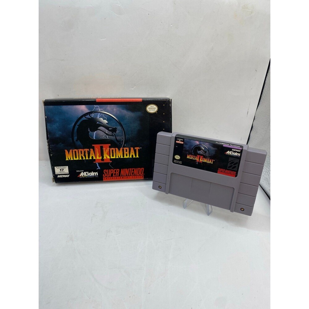 Mortal Kombat II 2 - Super Nintendo SNES - Game In box - No Manual